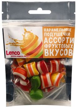 Карамель леденцовая "Подушечки" со вкусом фруктов